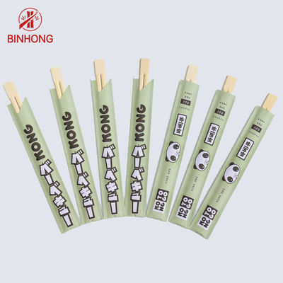 24CM التوأم عيدان الخيزران المتاح مع نصف ورقة ملفوفة Binhongbamboo