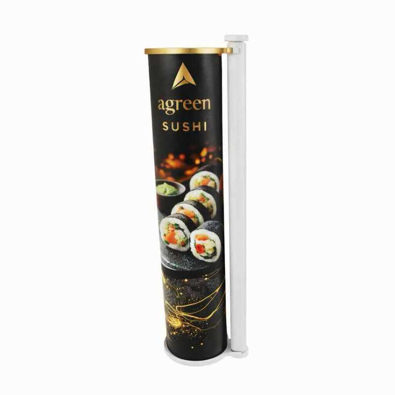 Custom Sushi Packaging Kraft Paper Cardboard Tube Packaging Box