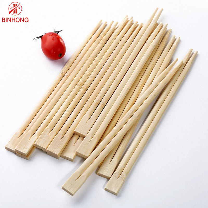 24CM التوأم عيدان الخيزران المتاح مع نصف ورقة ملفوفة Binhongbamboo