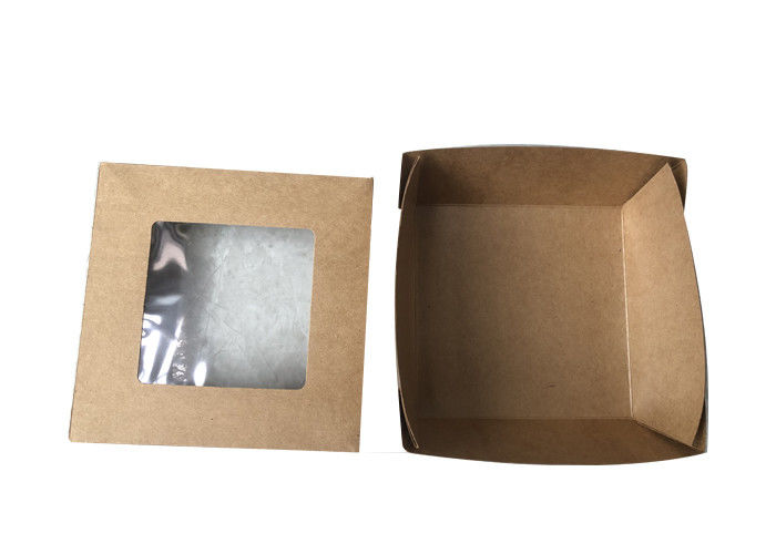 350520720998 1090ml Kraft Paper Lunch Box مع غطاء السماء والأرض